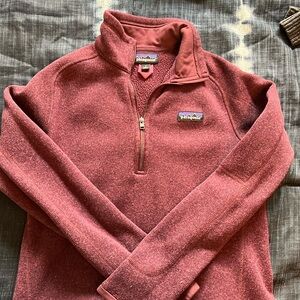Patagonia Women's burgundy Better Sweater 1/4 Zip Pullover Size Medium size med